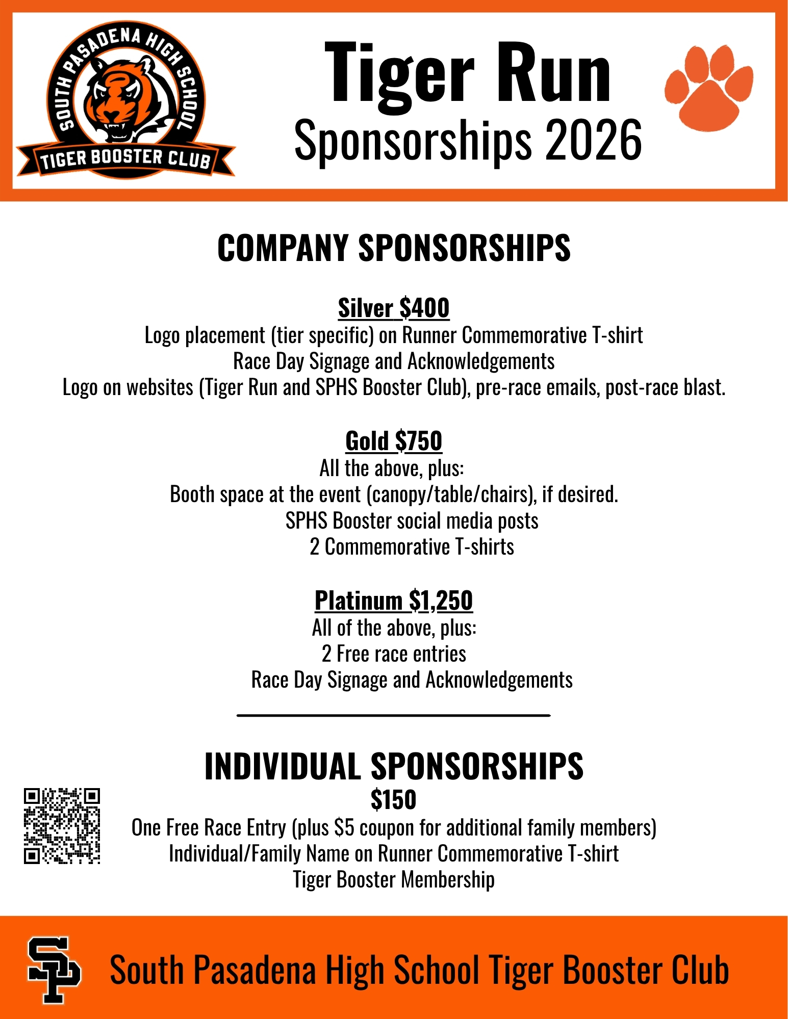 Support the Tiger Run - Individual Sponsor - Image 2