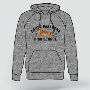 Grey Retro Tiger Hoodie